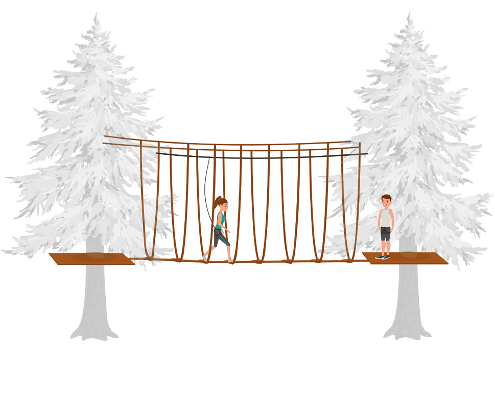 探险公园 悬挂障碍 维多利亚桥